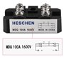 Heschen Pont-redresseur monophasé MDQ-100A 100A 1600V onde pleine 4 bornes à vis
