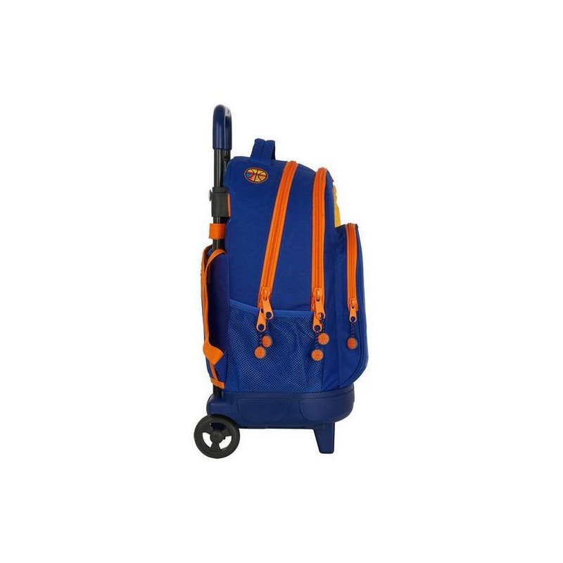 Image secondaire du Cartable à roulettes Compact Valencia Basket M918 Bleu Orange (33 x 45 x 22 cm)