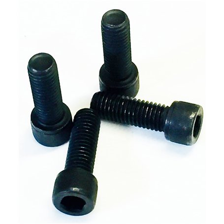 Lot de 4 boulons à douille UNC 13 TPI Noir 1/2" x 1 1/2" Idéal pour les machinistes CNC