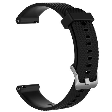 LOKEKE Bracelet de rechange en silicone pour Timex Expedition - 20 mm - Noir - Siliocne