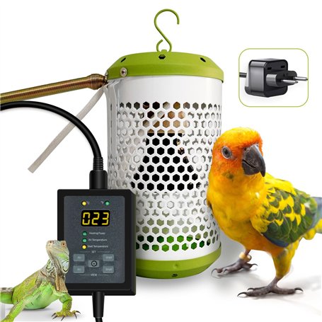 SYSAI Chauffage pour cage à oiseaux avec réglage automatique de la température