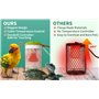 SYSAI Chauffage pour cage à oiseaux avec réglage automatique de la température, protection du câble d'alimentation résistante au