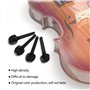 Cheville Violon 4/4,Cheville Violon,Pont De Violon Et Cheville,Jeu De Chevilles pour Accordeur De Cordes 4/4 Jeu D'Ébène,Accesso