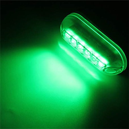 ZONCENG Éclairage de bateau 12 V 6 LED étanche Lampe de nuit sous-marine Paysage lumières ancre marine lumière de signalisation