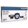 1 kit système 2 Voies Alpine SXE-13CS 5,25" 13,00 cm 130 mm de diamètre 40 Watt rms 250 Watt Max 2 woofers 2 tweeters 4 ohm, la 
