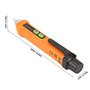 PEAKMETER 12V-1000V Flat Head Alarme sonore sans Détecteur de Tension avec Lampe de Poche