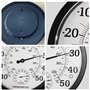 Nizirioo Grand thermomètre d'extérieur 2 en 1 - Analogique - 2 en 1 - Thermomètre extérieur de 25,4 cm avec hygromètre - Thermom