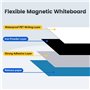Tableau Blanc Magnétique Autocollant 40×90cm, Tableau Blanc Effaçable Mural avec Nouvelle Technologie Antitache, Tableau Magnéti