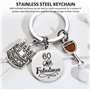porte-clés en acier inoxydable