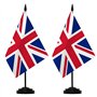 Pack De 2 Drapeaux De Table Britanniques