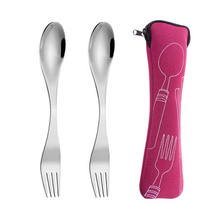 Lot de 2 fourchettes et cuillères