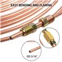 AXILYZE Tuyau de frein en acier avec revêtement en cuivre de 10 m de 1,9 m - Kit de conduites de frein de rechange automobile av