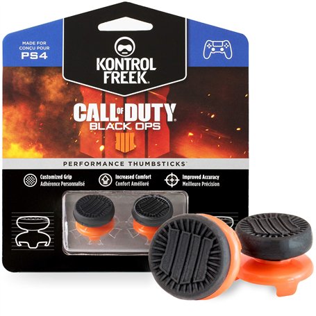 KontrolFreek Call of Duty: Black Ops 4 Manette pour PlayStation 4 (PS4) et PlayStation 5 (PS5) | Joysticks de Performance | 2 Ta