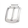 ZDNT 3 Pièces Boucle de Ceinture Homme Carrée de Boucle de Ceinture 38-40mm,Boucle de Ceinture Remplacement Carrée à Broche Uniq