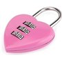 Lot de 2 cadenas à combinaison rose en forme de cœur pour filles et femmes, mini cadenas à code réinitialisable à 3 chiffres pou