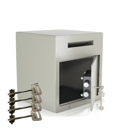 Coffre-Fort de Dépôt | Fente d'insertio | Niveau de sécurité A |4 clés | Serrure à clés