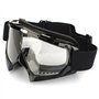 Lunettes Transparent Clair pour Moto Cross Goggle-Noir