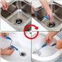 Drain Outil de Nettoyage de Serpent Deboucheur Canalisation Kit Flexible Cheveux Drain pour Cuisine Baignoire Évier 6 Paquet