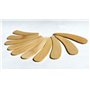 Lot de 10 spatules à crème en bambou - Spatules pour crème