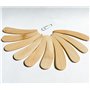 Lot de 10 spatules à crème en bambou - Spatules pour crème, masque, gel nettoyant - Réutilisables - Mini spatule cosmétique - Ou