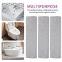 BUCOMTU Lot de 6 nettoyants de toilettes en pierre ponce avec 2 poignées, pierre ponce remplaçable, nettoyant pour toilettes, ba