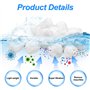 Crihovy 1400g Balle filtrante Piscine, Boule Coton Filtre Piscine, Pool filterbälle Convient Divers Filtration d'eau, filterball