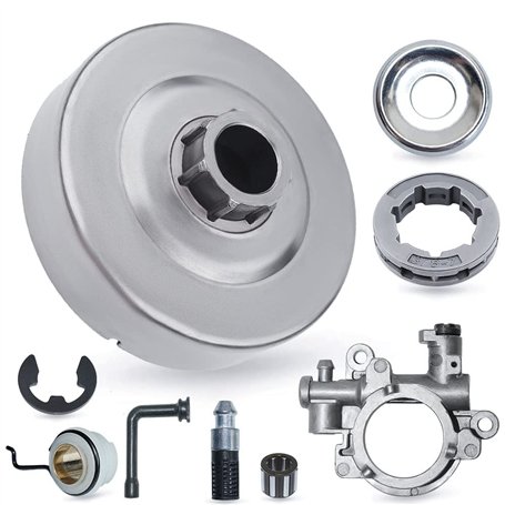 AUMEL Kit d'engrenage à vis sans fin de pompe à huile de rebord de tambour d'embrayage pour Stihl MS290 029 MS390 039 MS310 Scie