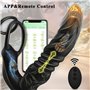 Contrôle APP Hommes Massage de la prostate Hommes Massage de la prostate avec double anneau de queue en silicone Plug anal Dild 