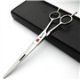 Japon 7 pouces Ciseaux de coiffeur Salon de coiffure Studio Professional outils de modelage Micro-bent Tête de coupe Ciseaux + c