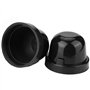 Couvercle anti-poussière de lumière LED, 2Pcs 70mm Voiture en Caoutchouc Noir Boîtier Anti-poussière de Phare LED Boîtier Joint 
