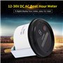 Compteur horaire, Tachymètre compteur horaire inductif 12-36V DC AC 6 Digit pour bateau, tracteur, générateur, moteur, tondeuse