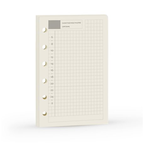 Recharge A7 pour agenda Filofax