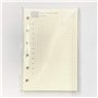 Recharge A7 pour agenda Filofax, 11 styles au choix, 6 trous/100 g/m², 12 x 8 cm, Harphia Daily Plan