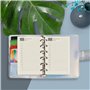 Recharge A7 pour agenda Filofax, 11 styles au choix, 6 trous/100 g/m², 12 x 8 cm, Harphia Daily Plan