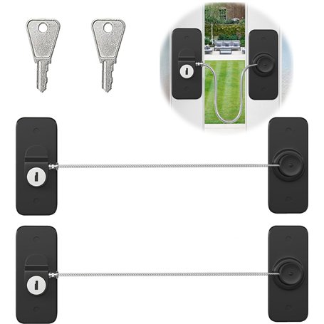 Oruiiju Lot de 2 verrous de sécurité pour armoires et fenêtres pour enfants