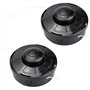 2 PCS Tonte Accessoires Fil Tête à Double Filetage Automatique Tête de Débroussailleuse Universelle Filetage M10 x 1