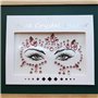 Gemmes de Visage 6 feuilles Visage Bijoux Autocollants Strass Cristal Bijoux Strass pour Festivals Décorations pour le visage, M