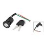 sourcingmap électrique Moto Scooters 3 fils De/Hors/de Contacteur D'allumage Cadenas w. 2 Clés