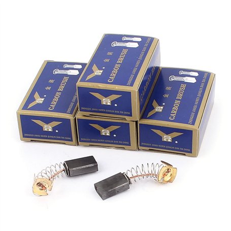 sourcing map Balais de charbon moteur Électrique Foreuse Électroportatif Outil 16mm x 10mm x 5mm 5 paire