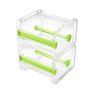 molshine Lot de 2 Distributeurs de Ruban de Masquage Multi-Washi Transparent pour Bureau
