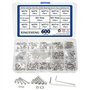 BGTXINGI Assortiment de 600 vis à tête hexagonale M2/M3 en acier inoxydable 304 avec 2 clés hexagonales