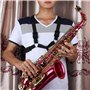 Double Sangle réglable de Saxophone Boucle d'acier Inoxydable Sangle pour Adulte