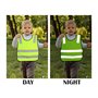 Kellegour 3pcs Gilet de Sécurité Enfants,Gilet de Sécurité pour Enfants,Enfant Réflecteur Haute Visibilité Sécurité Gilet,avec 2