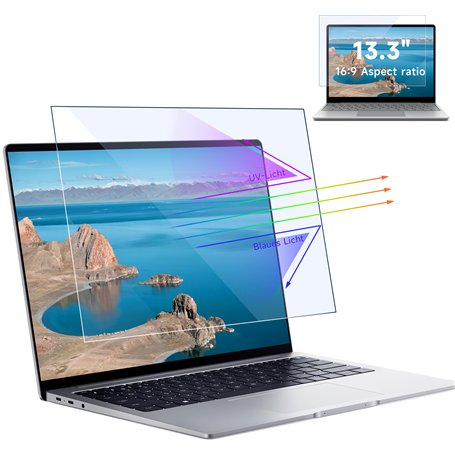 Lot de 2 films de protection d'écran anti-lumière bleue 13