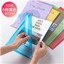 Dossiers en plastique transparent A4,30 Pcs Chemises Plastique Dossier Pochette A4 Pochette Document 6 Couleurs Vives Transparen