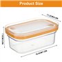 Beurrier Plastique - Boite Beurre Frigo - Boite Fromage Frigo - Boite Beurre Avec Joint En Silicone - Conservation Du Beurre - S