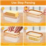 Beurrier Plastique - Boite Beurre Frigo - Boite Fromage Frigo - Boite Beurre Avec Joint En Silicone - Conservation Du Beurre - S