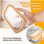 Beurrier Plastique - Boite Beurre Frigo - Boite Fromage Frigo - Boite Beurre Avec Joint En Silicone - Conservation Du Beurre - S