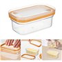 Beurrier Plastique - Boite Beurre Frigo - Boite Fromage Frigo - Boite Beurre Avec Joint En Silicone - Conservation Du Beurre - S