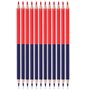 Ncheli 12 pcs Crayon Rouge et Bleu